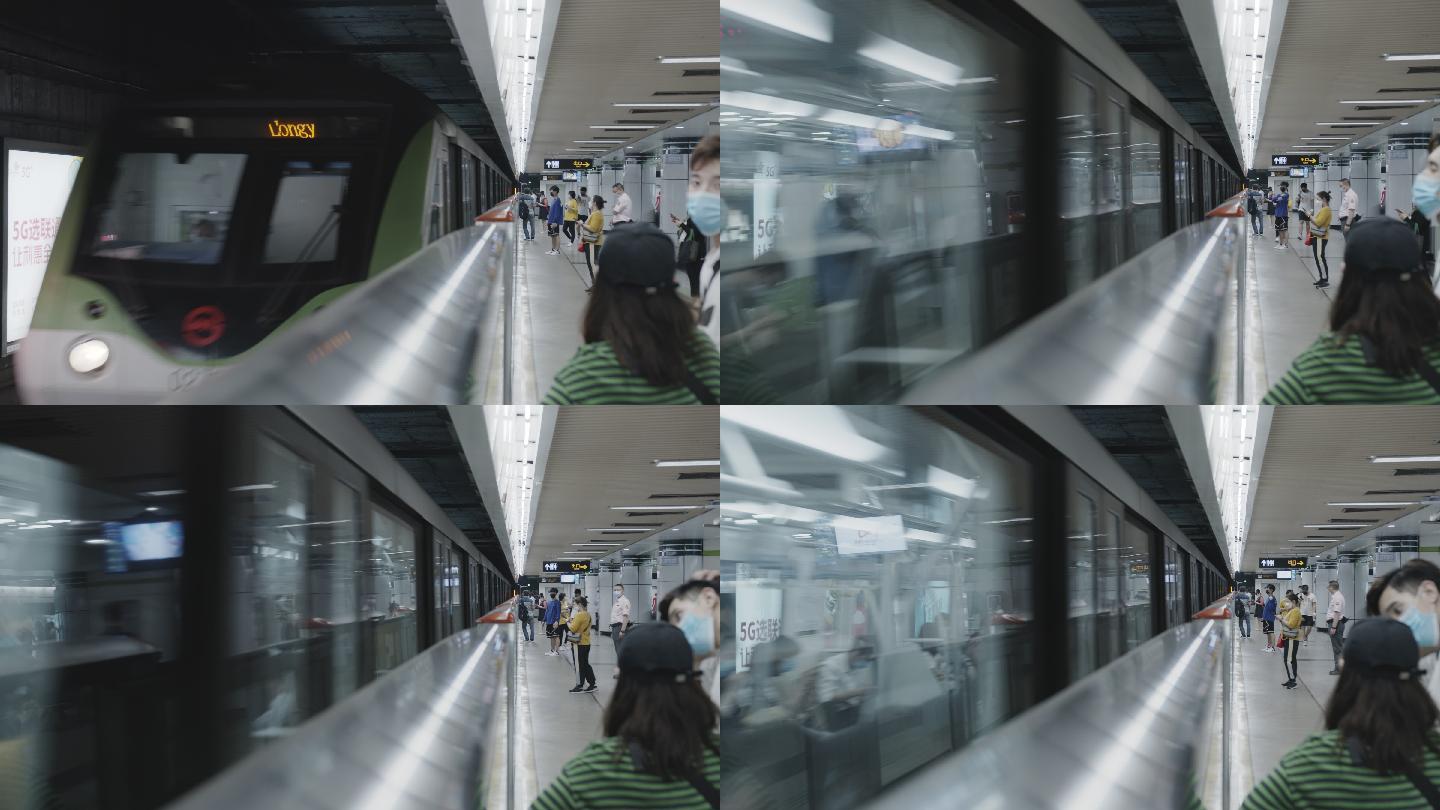 上海地铁二号线镜头