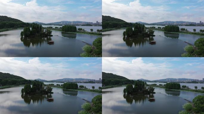 无锡太湖鼋头渚夏天的水景苑