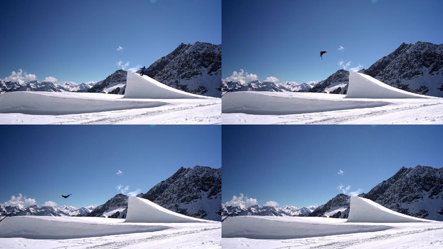 滑雪运动员跳上Big Air 02