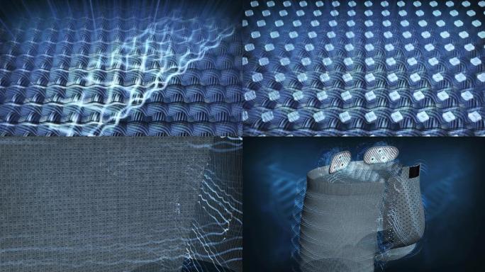 微电晶体植入纤维保健内裤模拟出三种微电波