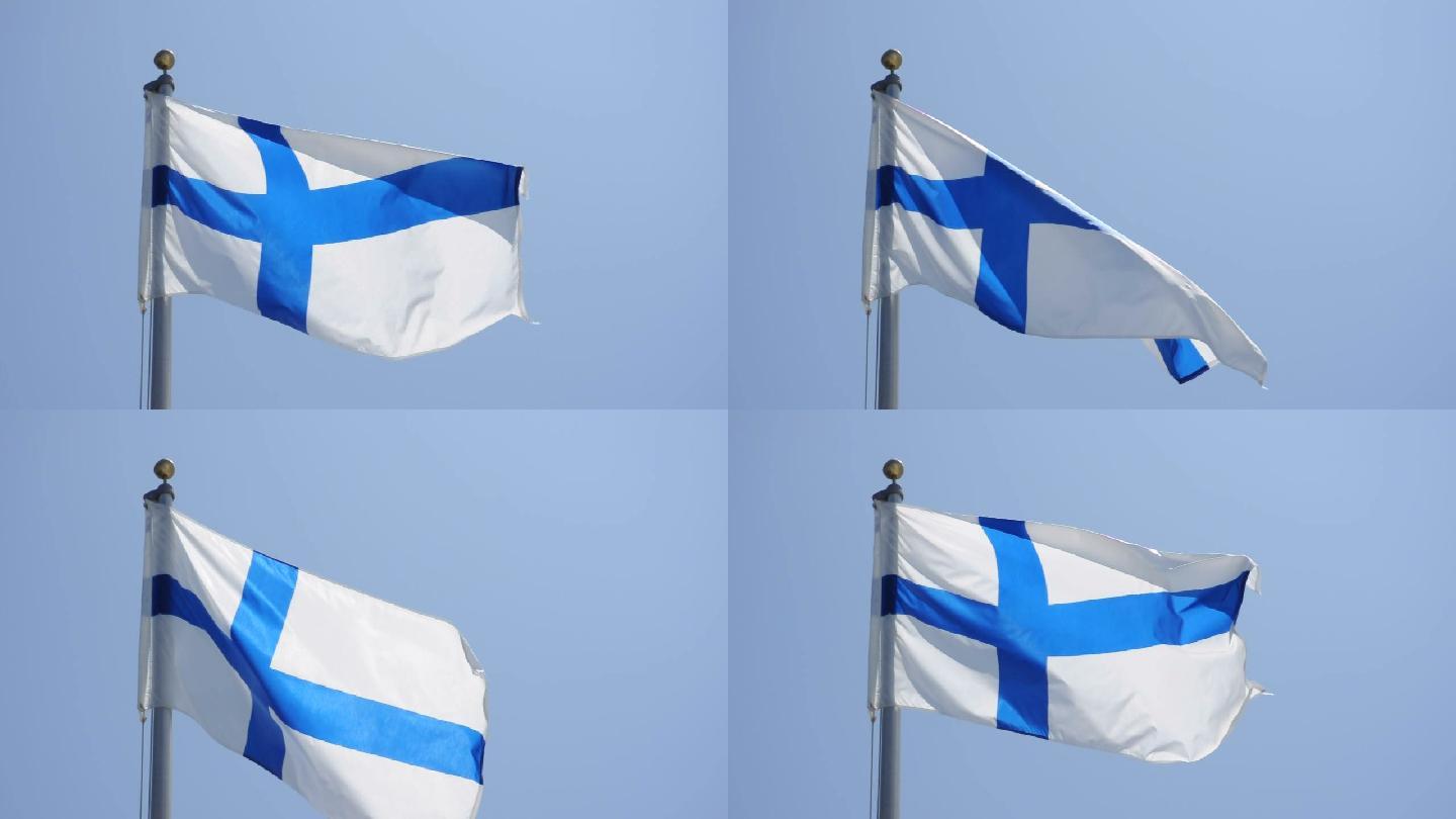 芬兰国旗视频素材