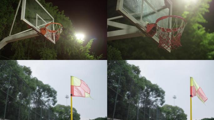 篮球入网 足球入网 角旗