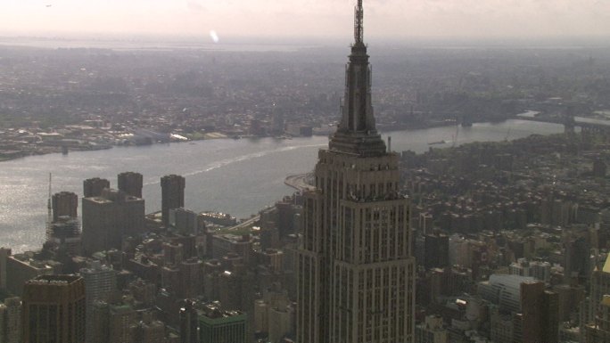 美国纽约帝国大厦鸟瞰图
