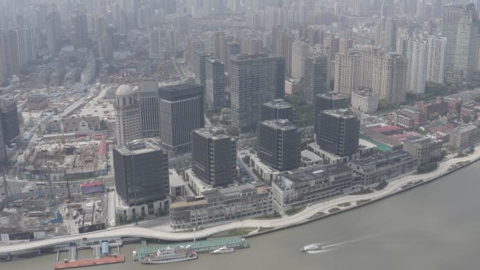 「有版权」原创航拍上海外马路建筑4K-7