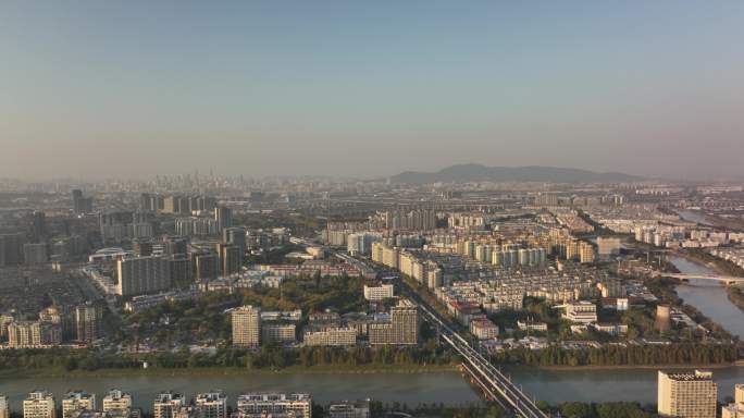 南京城市大景航拍