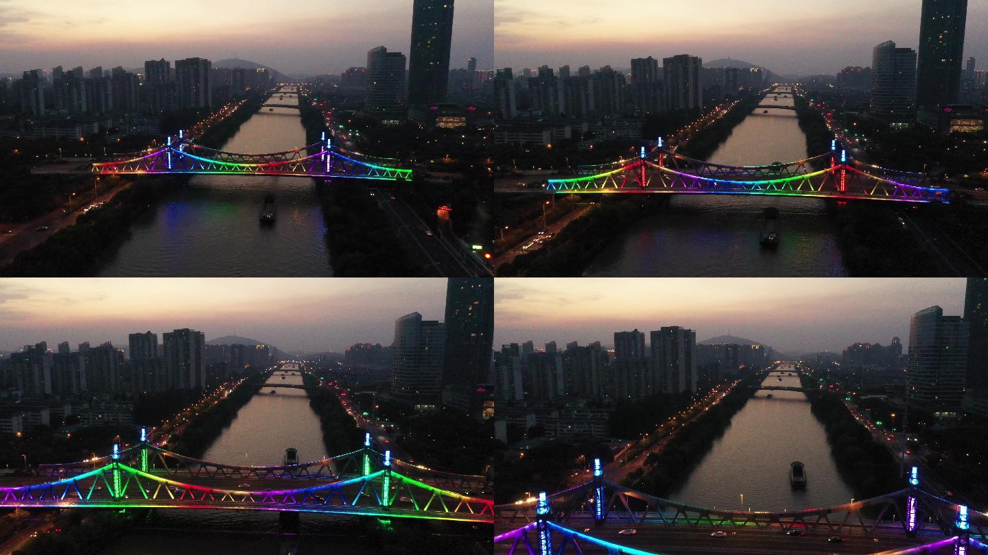 无锡金匮大桥大运河夜景