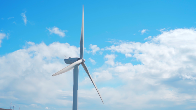 4K风车发电-绿色新能源-风车旋转