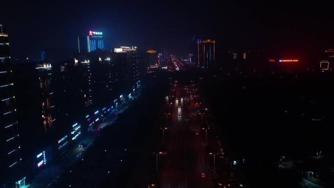 都市夜景航拍