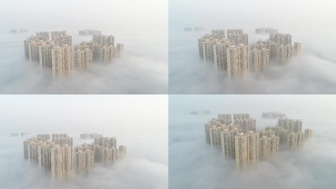 4K素材城市雾霾