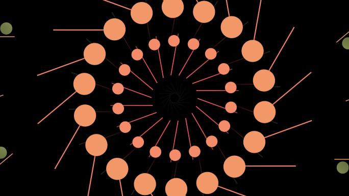 4k圆环圆点图形阵列动画无缝循环