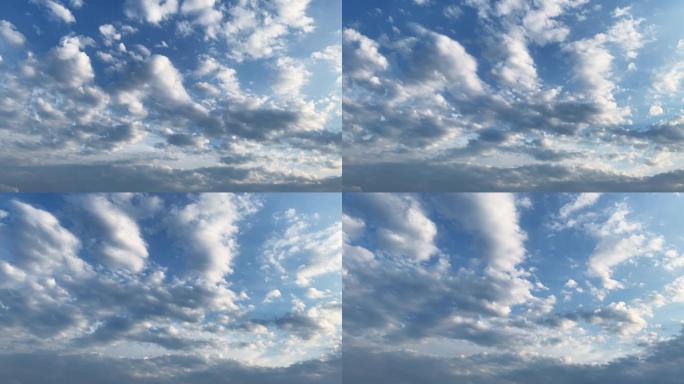 【HD天空】蓝天朵朵白云唯美奇异云絮晴天