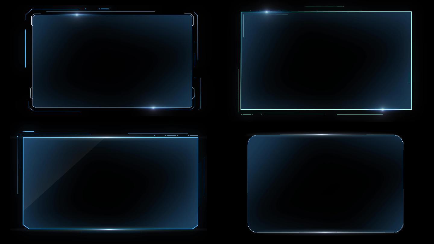 4款科技边框AE模板