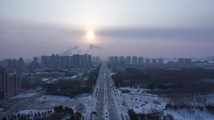 大庆下雪新村下雪-1