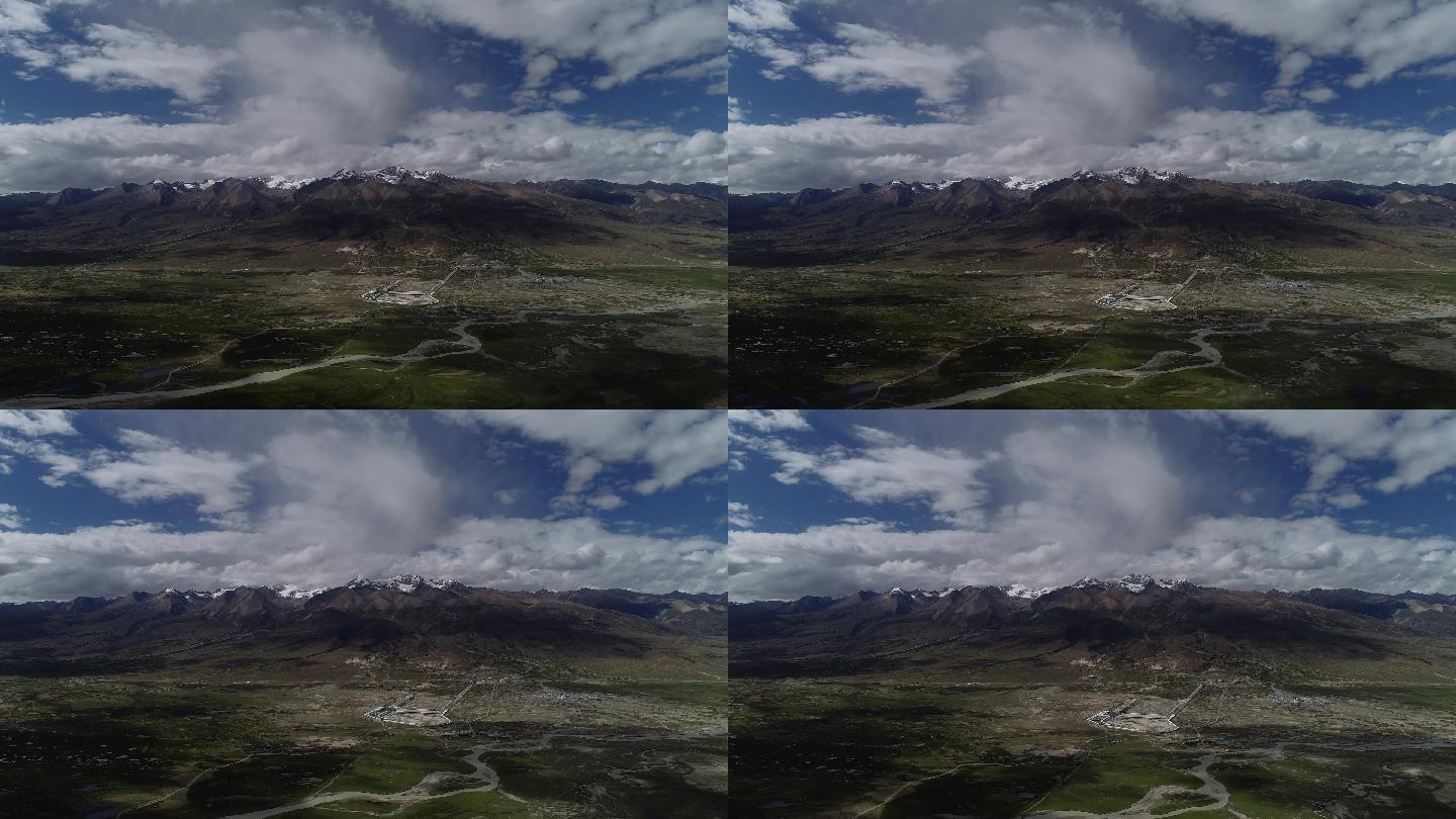 西藏 草地 蓝天 白云 山 风景