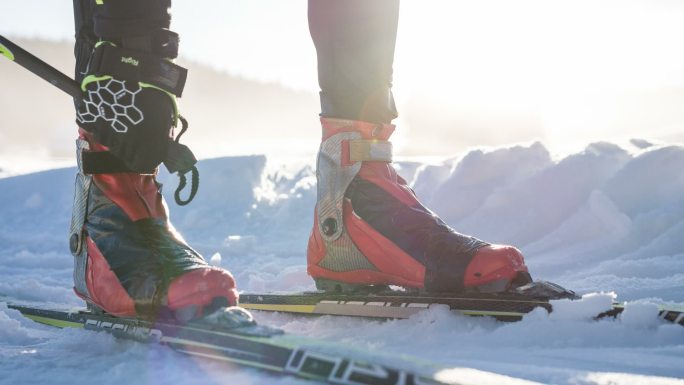 越野滑雪者运动员极限运动雪橇