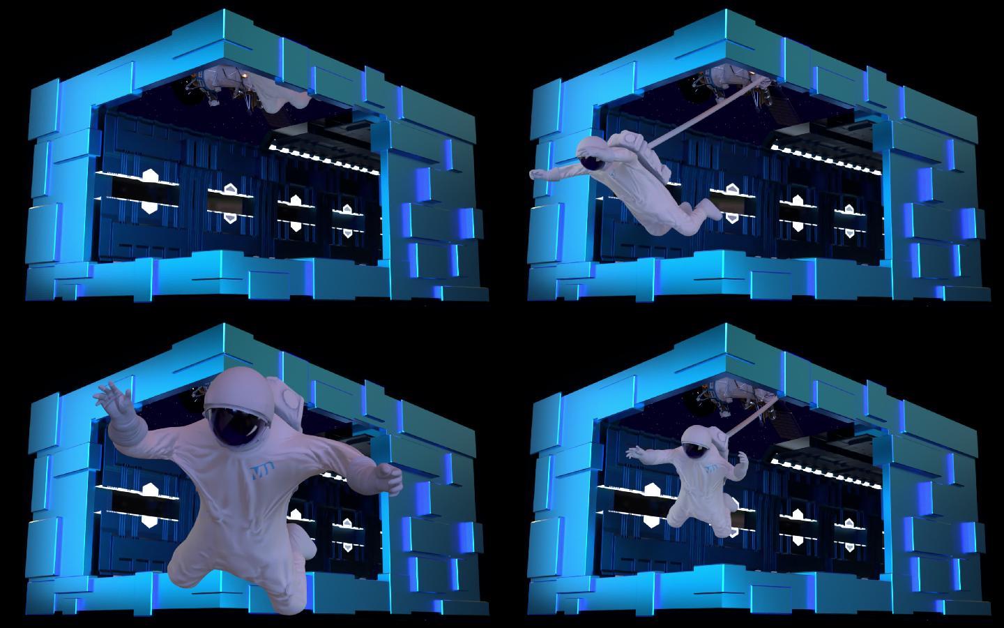 太空人裸眼3D视频（可定制）