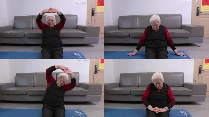 老人瑜伽 锻炼身体 幸福晚年 生活方式