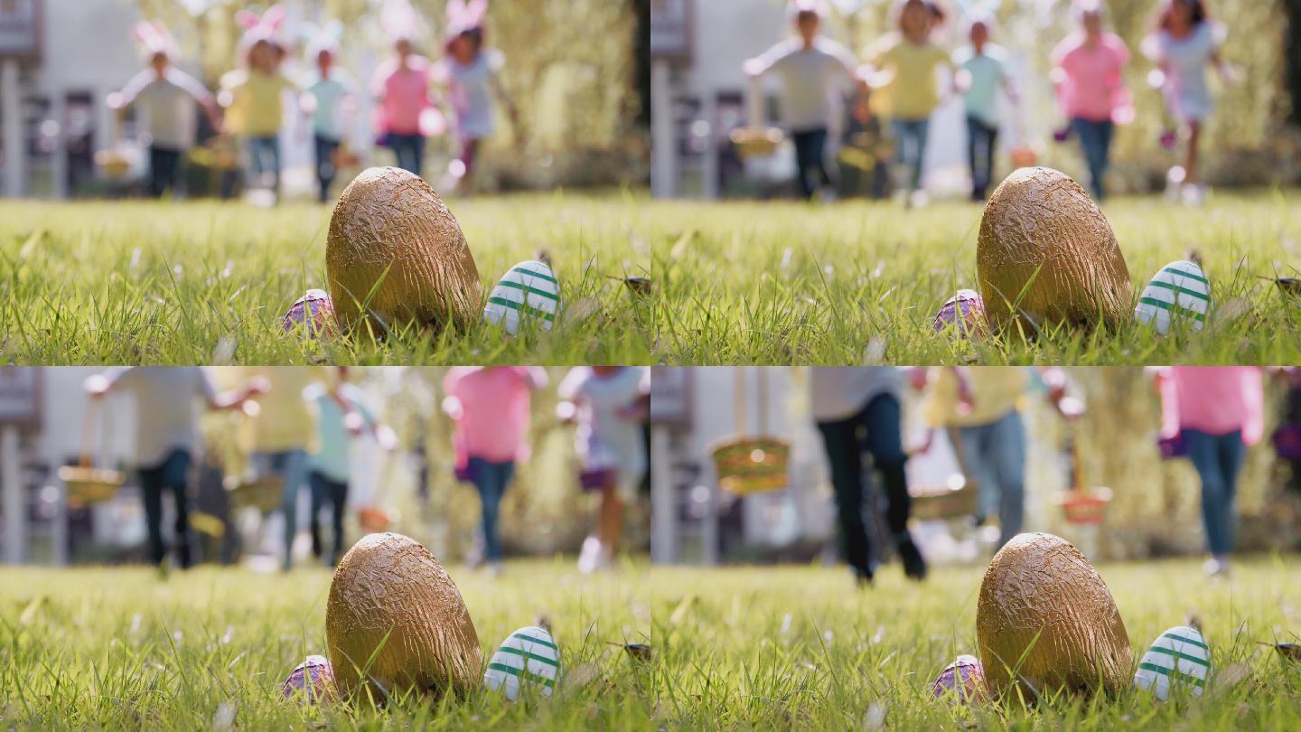 寻找复活节彩蛋祖国花朵奔跑的孩子