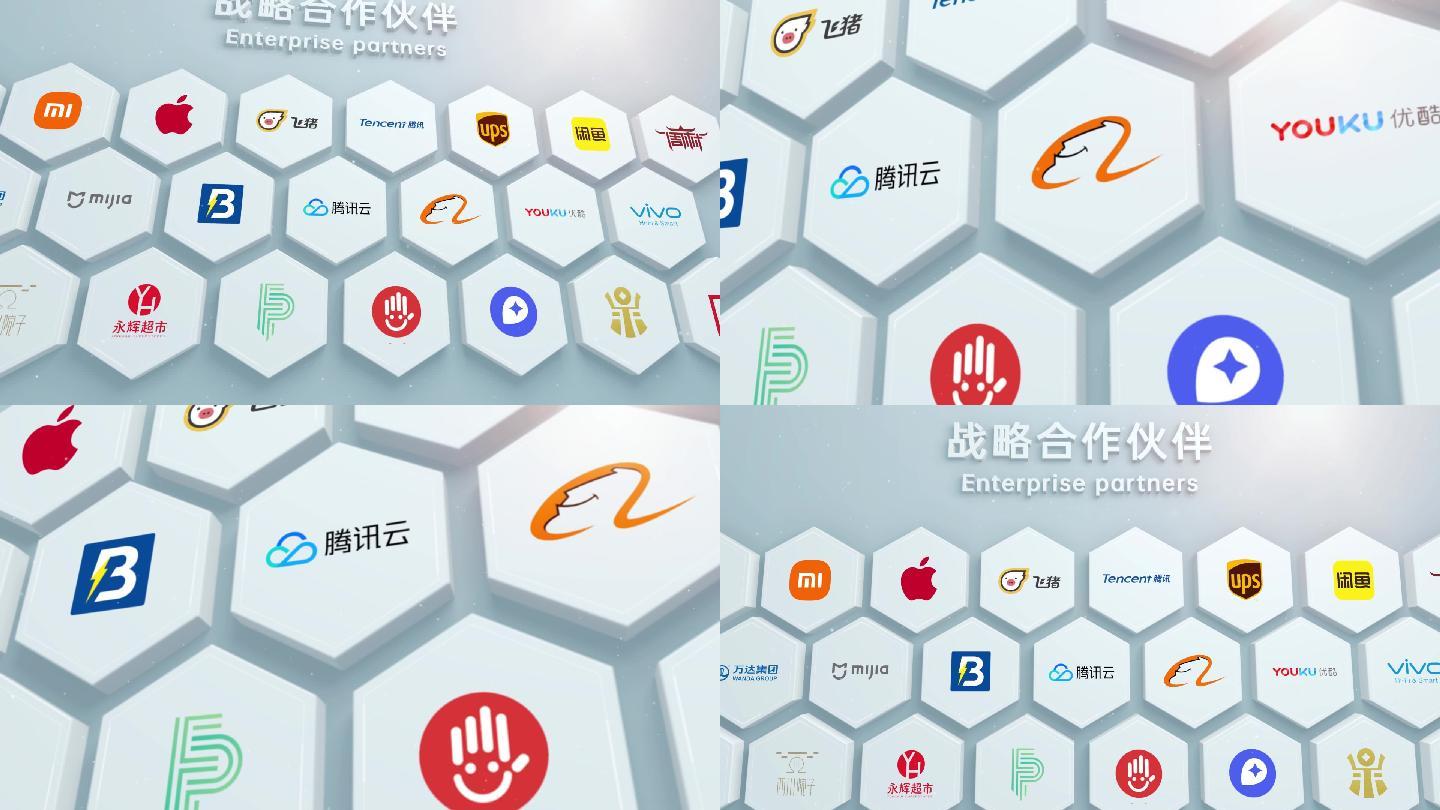 企业合作伙伴logo墙