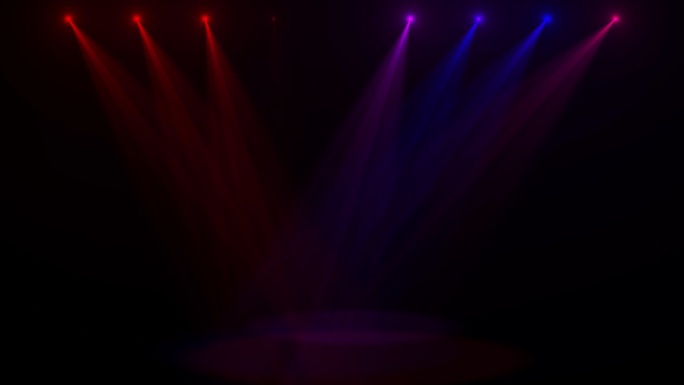 8灯闪烁的舞台聚光灯探照灯光