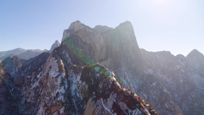 H122 航拍 华山 山峰 山