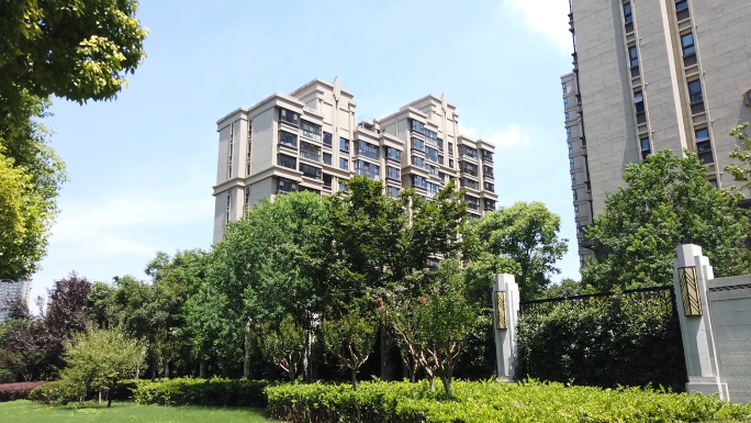 南京 地标 河西建邺区河西大街街景金鹰