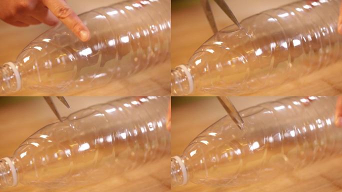 垃圾分类废物利用矿泉水瓶宝特瓶塑料瓶