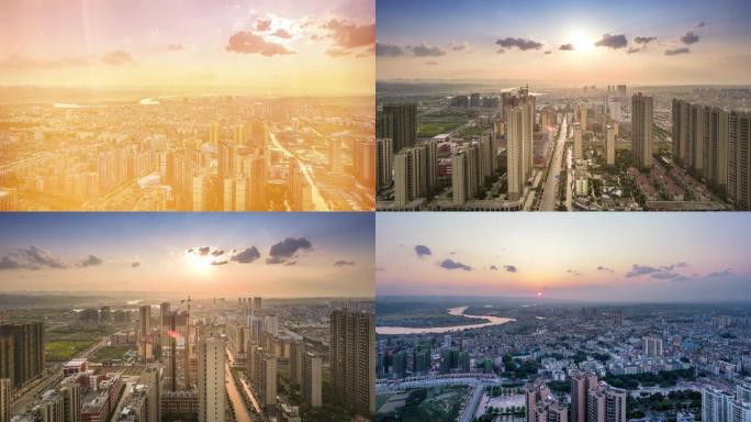 田东县城日落延时