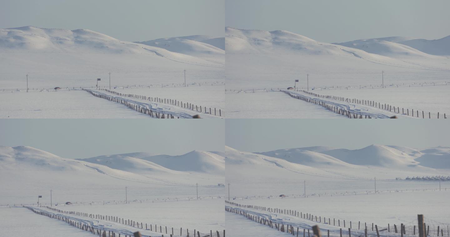 空镜雪山雪原白雪皑皑冬天大雪积雪唯美意境