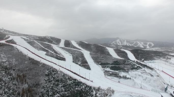 崇礼 滑雪场 雪道 雪景 航拍