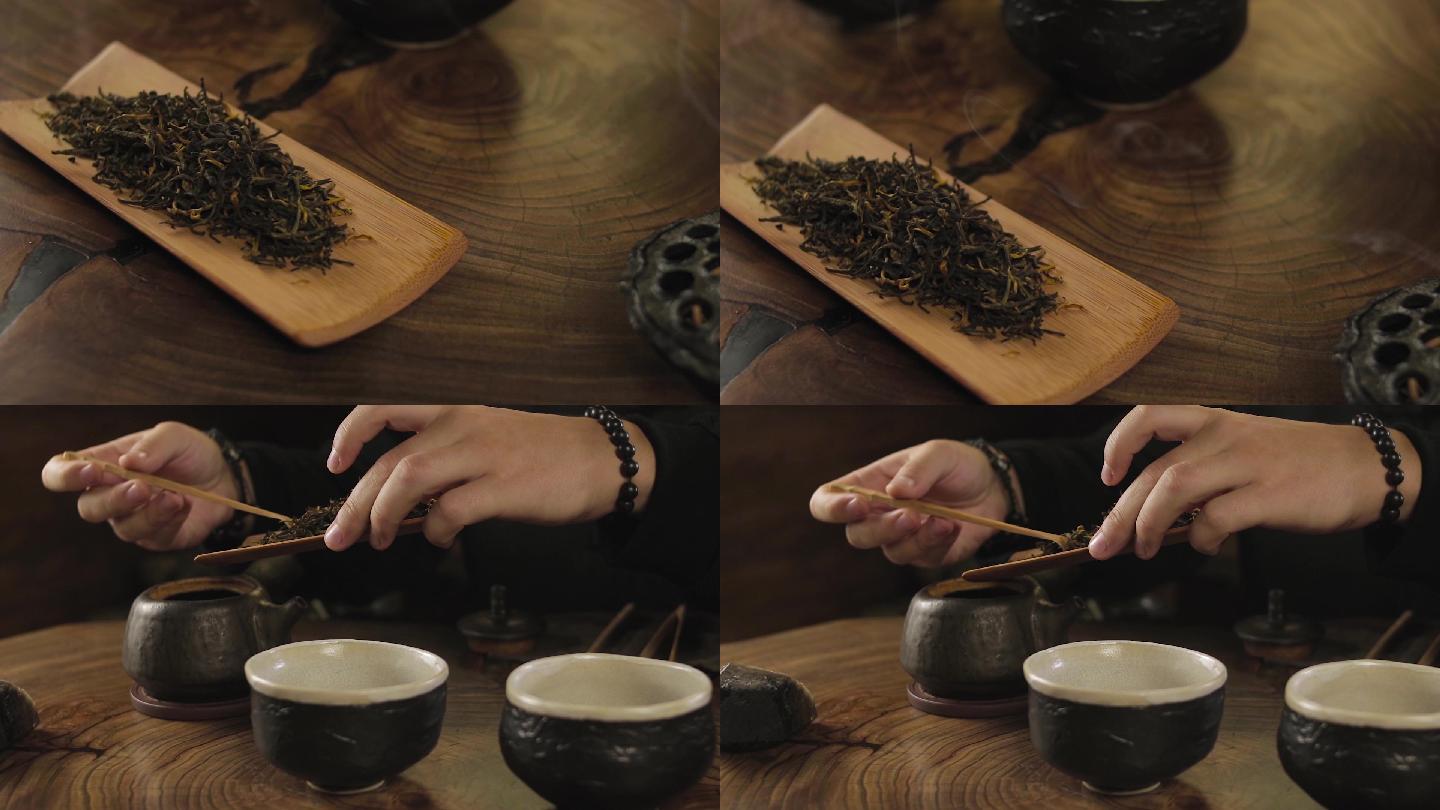中国传统泡茶制茶炒茶道文化茶园泡茶采茶
