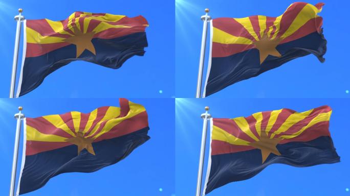 美国亚利桑那州的旗帜背景