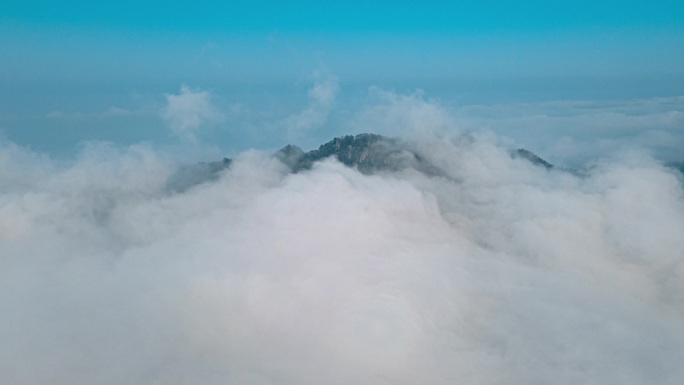 4K航拍各种云海日出山峰平流雾