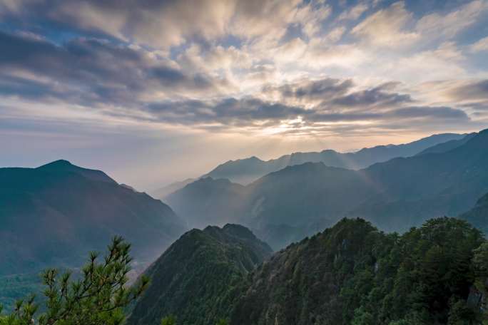 秦岭天台山延时实拍