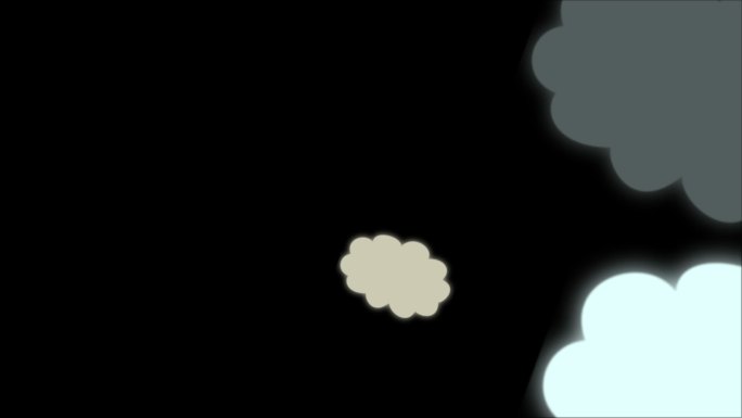 卡通元素背景3-云朵循环