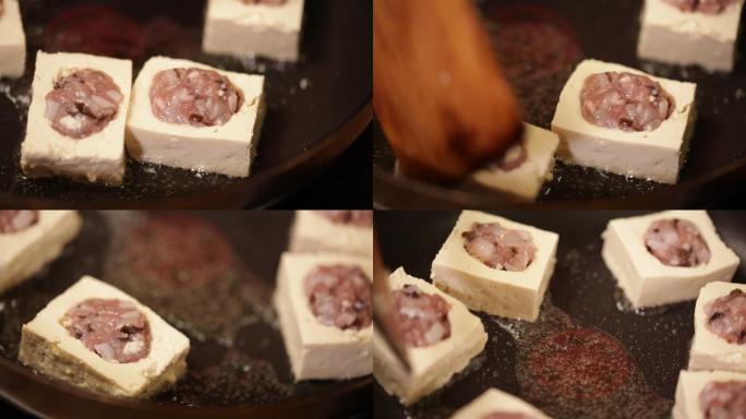 平底锅煎制酿豆腐豆腐盒子 (6)