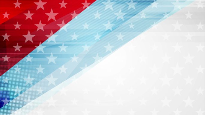 美国国旗抽象视频动画