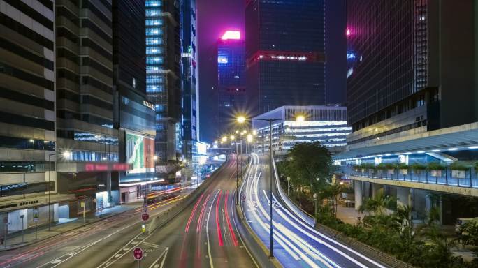 香港市区公路交通的时间推移