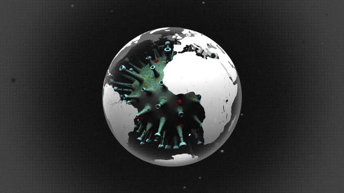 3D冠状病毒与地球