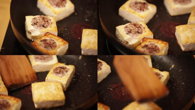 平底锅煎制酿豆腐豆腐盒子 (11)