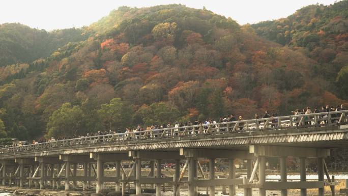 日本京都的Togetsukyo桥