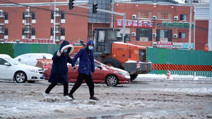 4K  扫雪 除雪 清洁 环卫