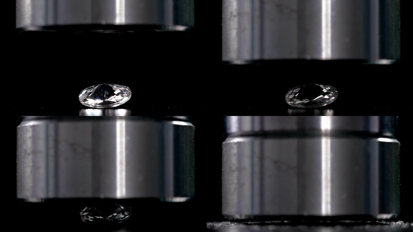 液压机对钻石珠宝进行硬度测试