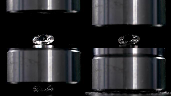 液压机对钻石珠宝进行硬度测试