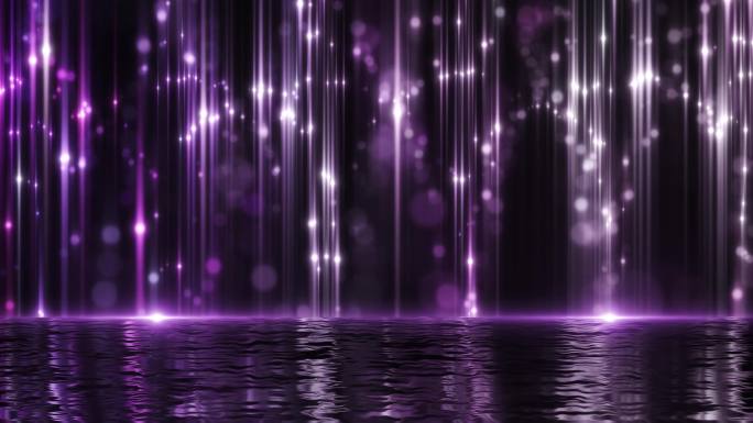 紫色光湖