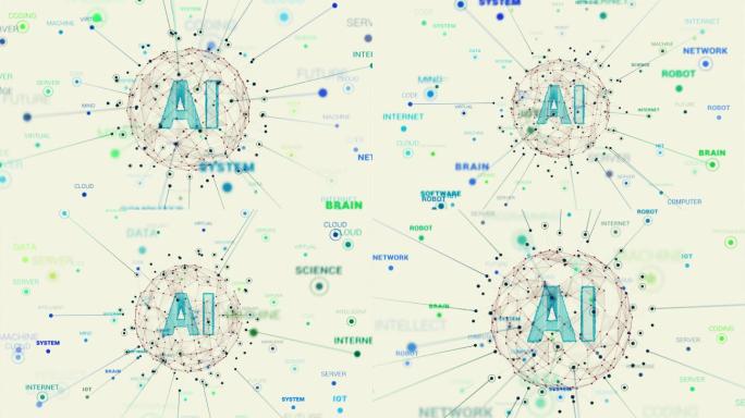 创造性人工智能概念动画循环