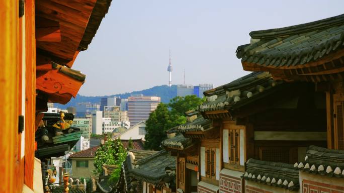 韩国首尔的Bukchon Hanok村