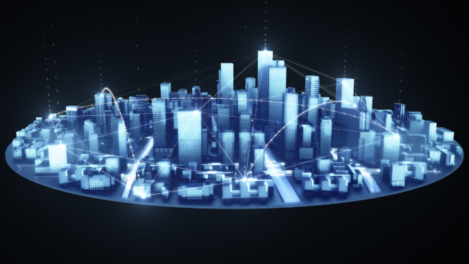科技数字城市3D沙盘（带通道）