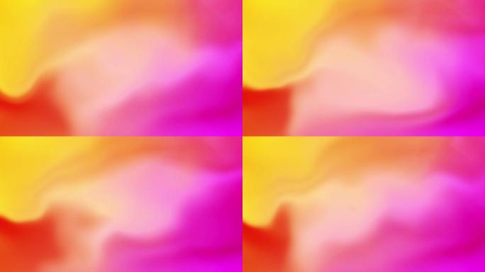 抽象流体彩色液体渐变循环动画。