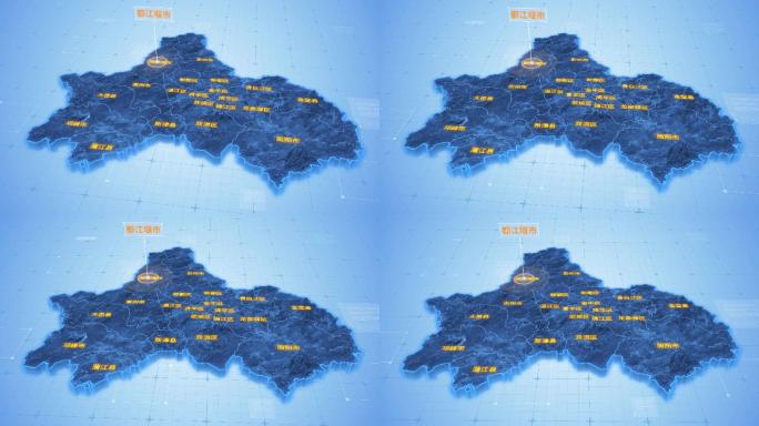 四川成都都江堰市三维科技地图